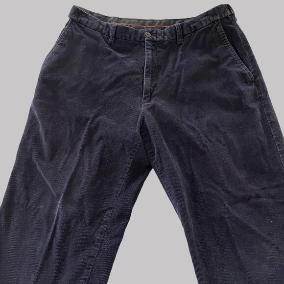 Vtg 90s Corduroy Pants Adult 36x29 Straight Fit 5-Pocket Stretch Pleated Mens - Picture 4 of 10